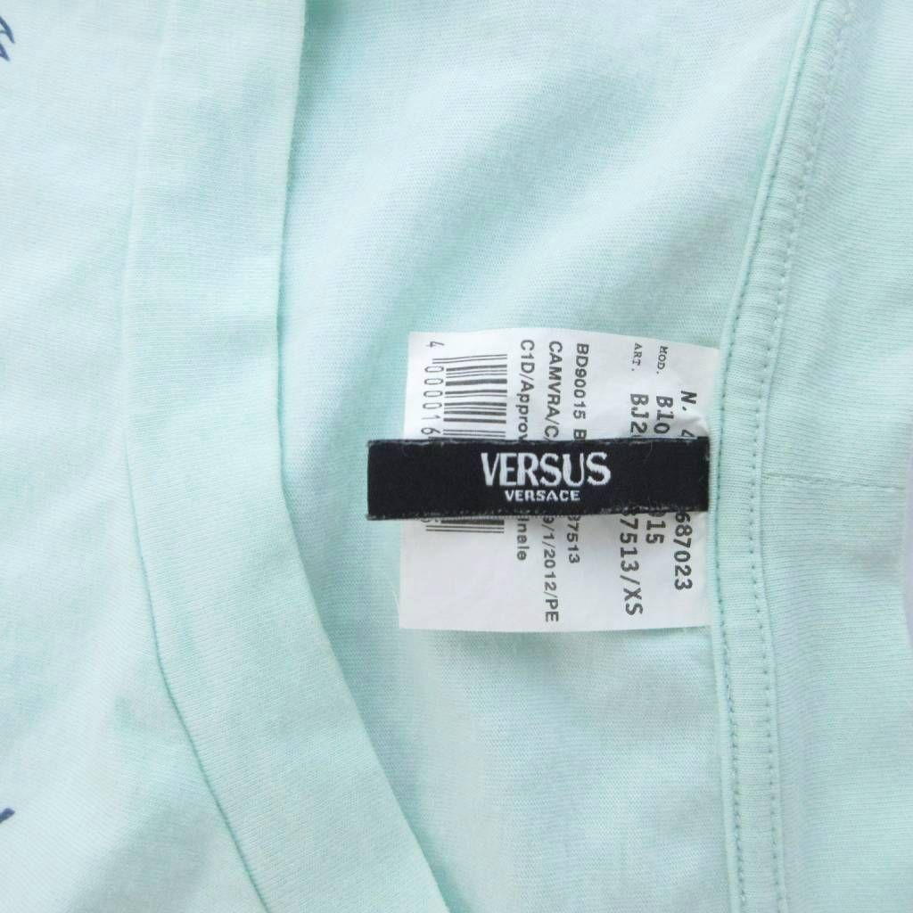 ヴェルサス VERSUS ヴェルサーチ VERSACE Tシャツ ロゴ プリント 半袖