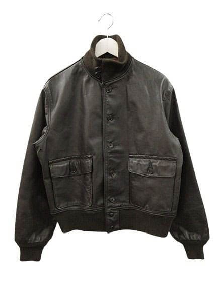ショット SCHOTT A-1 レザー フライトジャケット USA製 42 ダークブラウン AN-7835