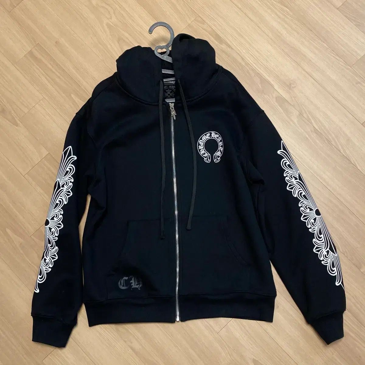 CHROME HEARTS クロムハーツ ホースシュー フーディー ジップアップ L