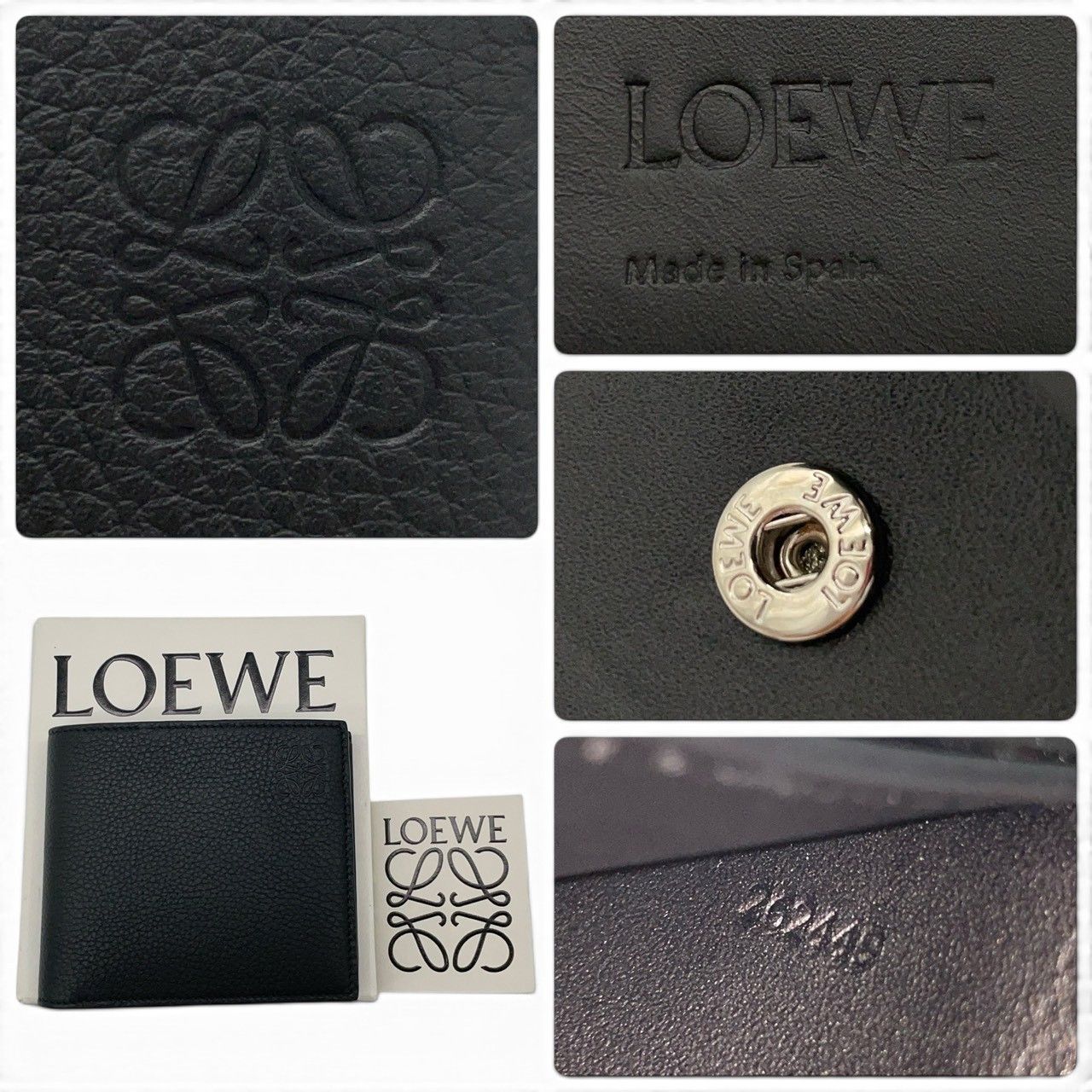 超極美品】ロエベ LOEWE 二つ折り財布 バイフォールド コイン 