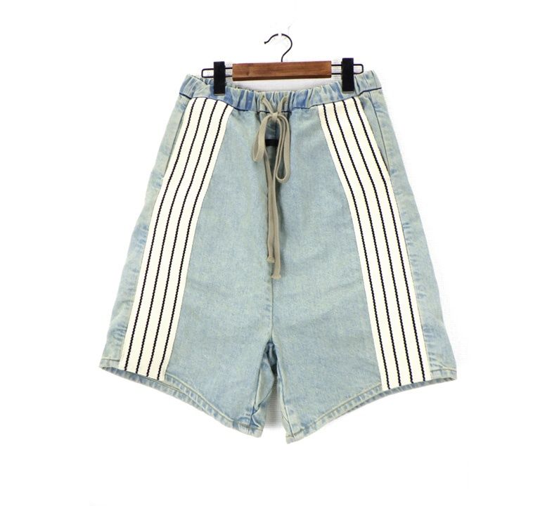 フィアオブゴッド FEAR OF GOD 【 DENIM SHORTS 】 サイドライン バギー デニム ショート パンツ ショーツ　50834