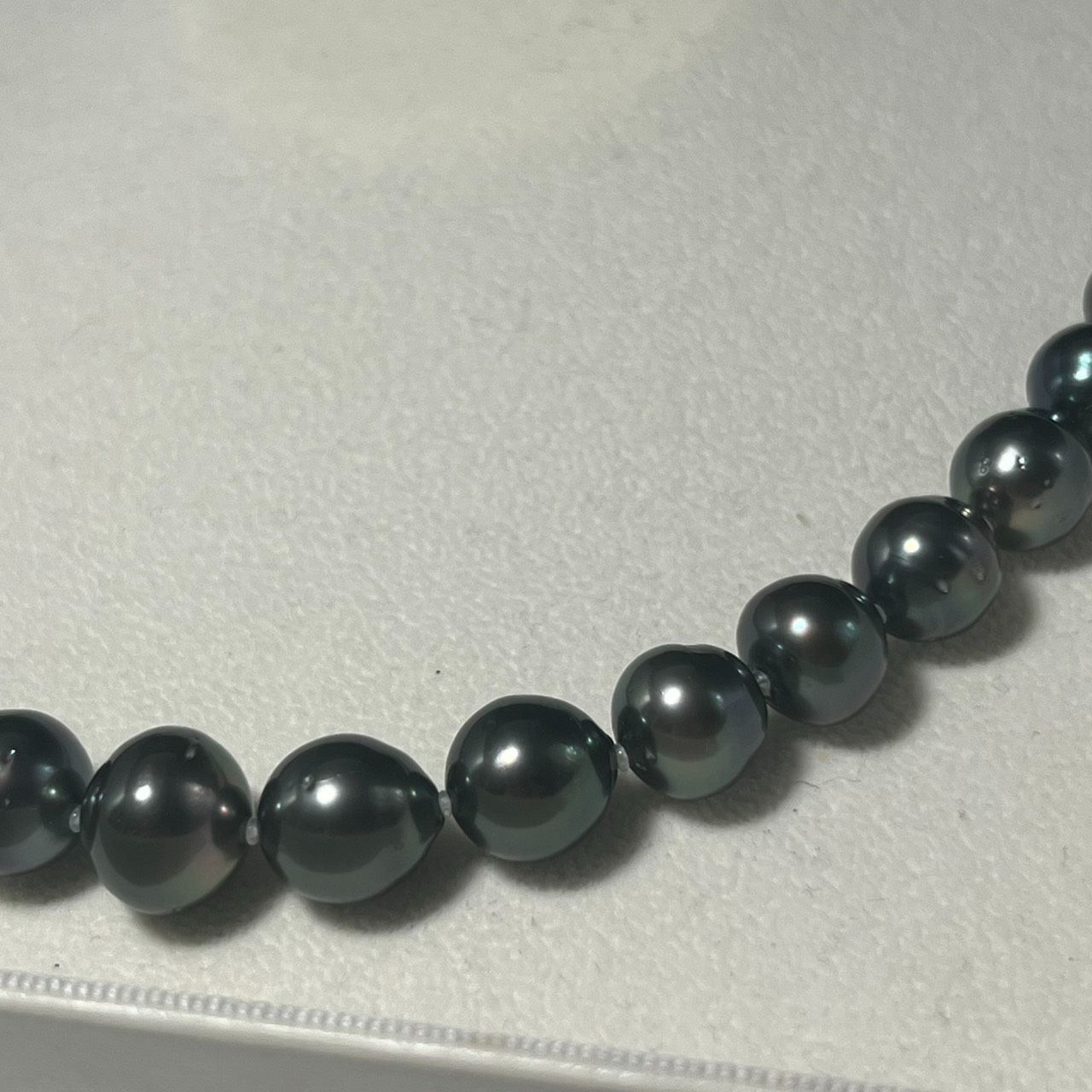 極大珠・照り最強】南洋タヒチ黒蝶真珠ネックレス 約8.2〜11.8mm 50.1g