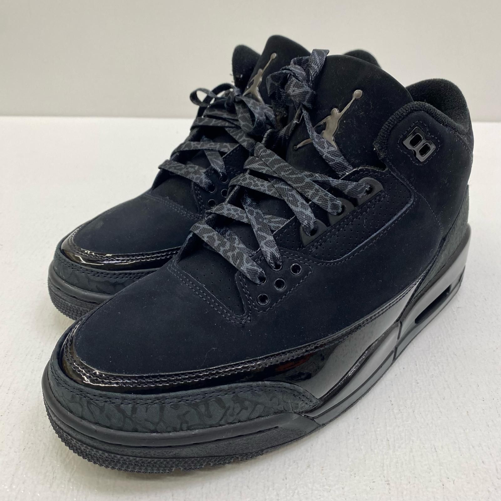 【加古川店】 中古 NIKE | ナイキ スニーカー Air Jordan 3 Retro Black Cat CT8532-001 ブラック 26cm 【126】