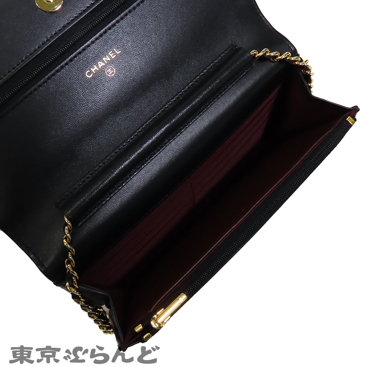 シャネル CHANEL チェーンウォレット AP0250 ブラック 黒 ゴールド金具