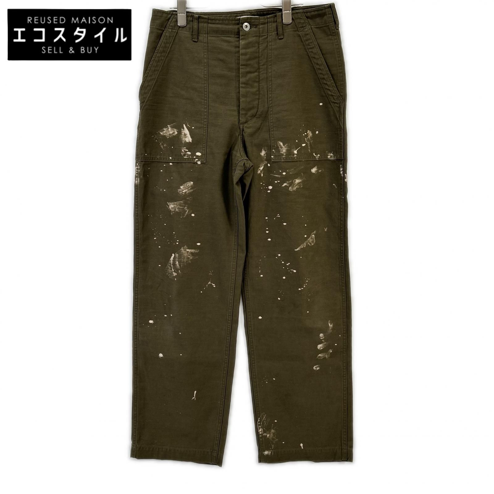 AURALEE　オーラリー　A25AP01BP WASHED BAGGY SATIN BLEACHED BAKER PANT　4