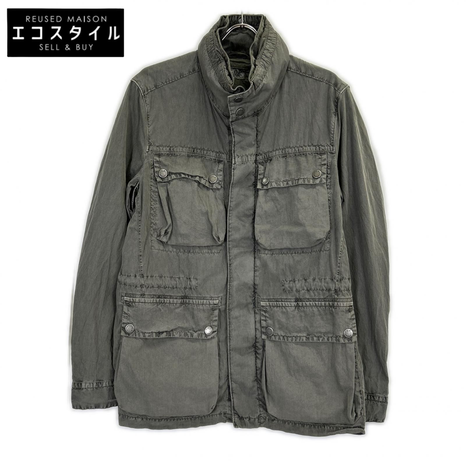 C.P.COMPANY　シーピーカンパニー　11WM25011 F04 グレー ガーメントダイ コットンナイロン ミリタリージャケット　50