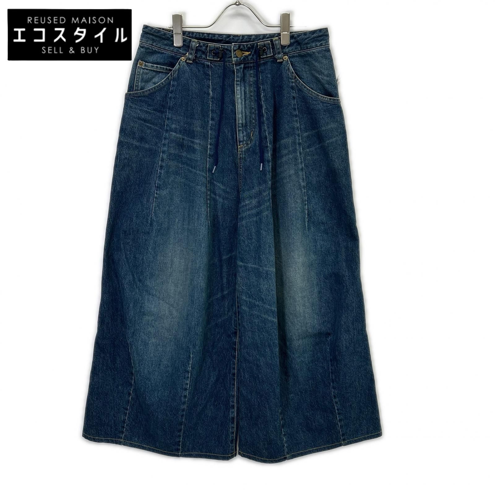 needles　ニードルズ　QV159 インディゴ H.D. Buggy Pant - Jean / 12oz Denim ヒザデルバギーデニムパンツ　XS