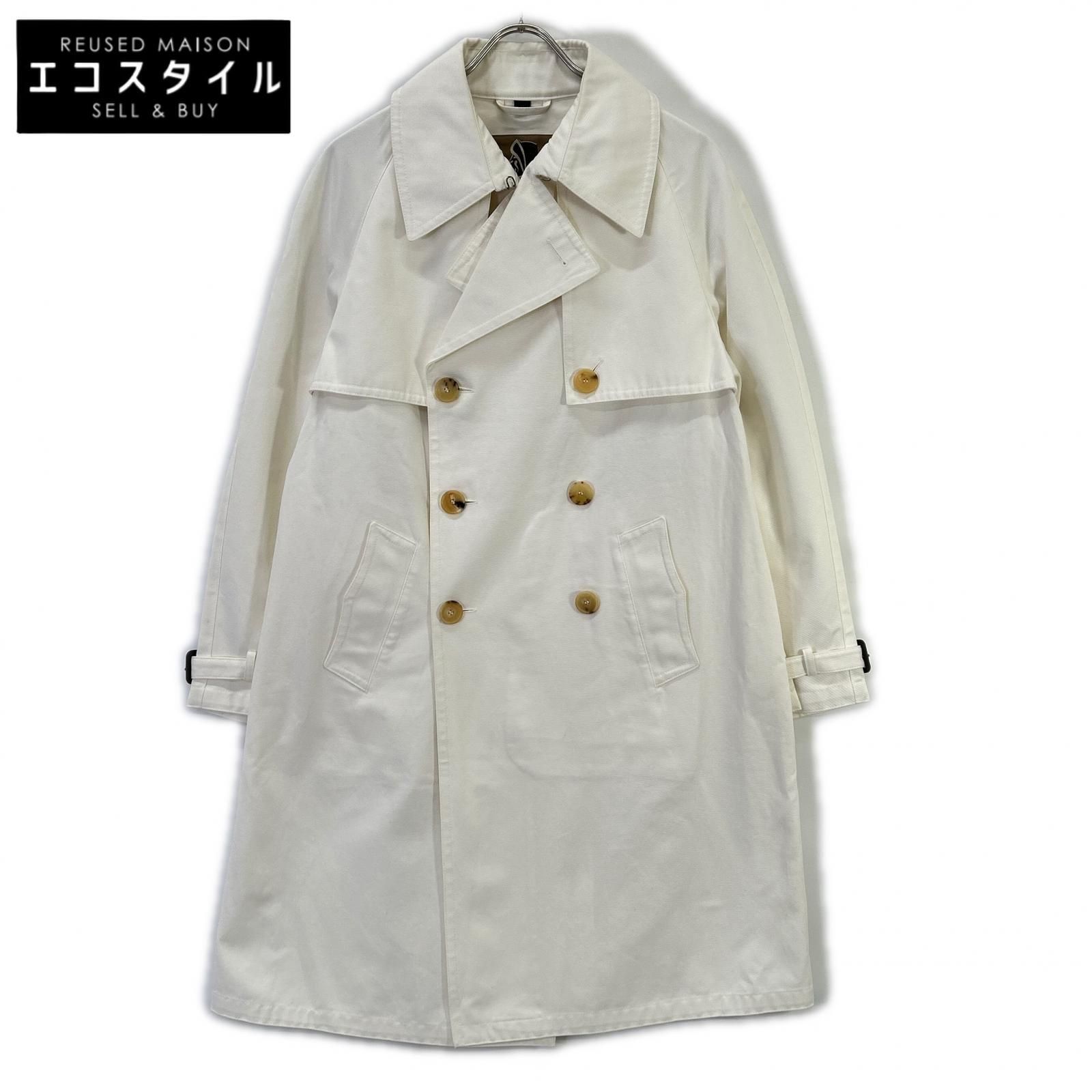 Sealup シーラップ 11414/96191 ホワイト コットン100 トレンチコート 46