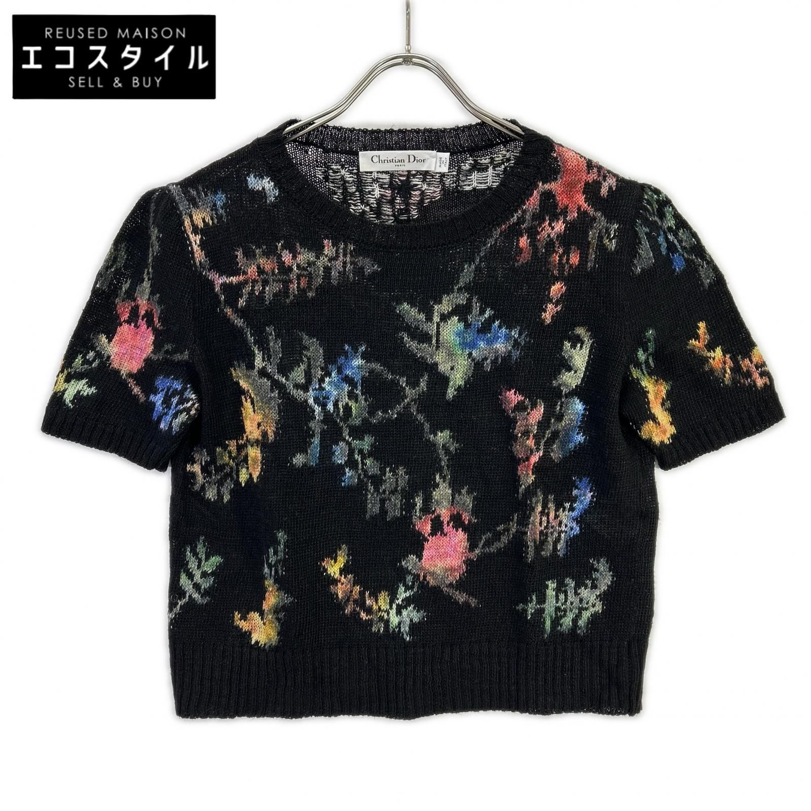 DIOR　ディオール　324S16AM732 Petites Fleurs 花柄 ニット　F38