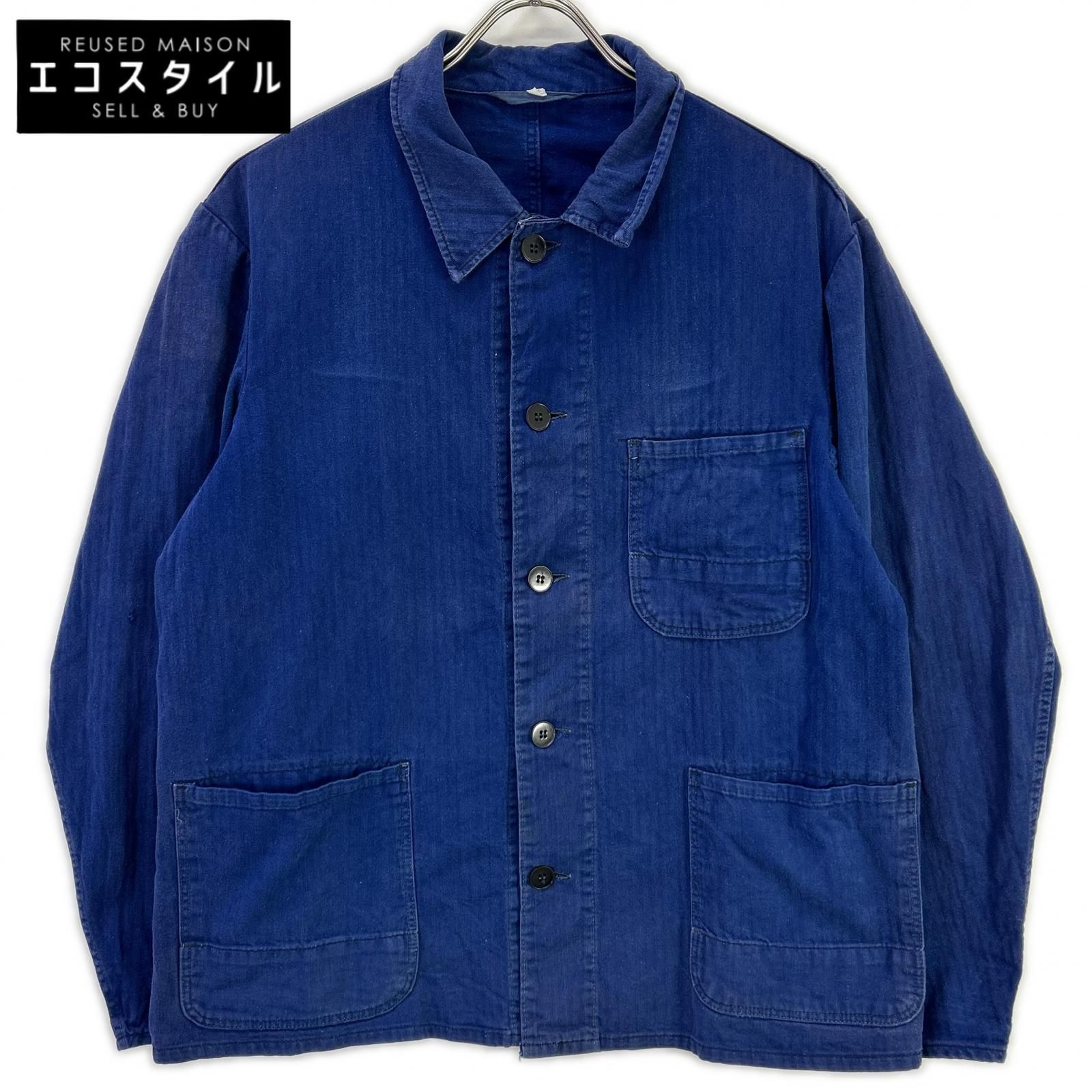 VINTAGE　ヴィンテージ　ブルー ユーロワークジャケット　48