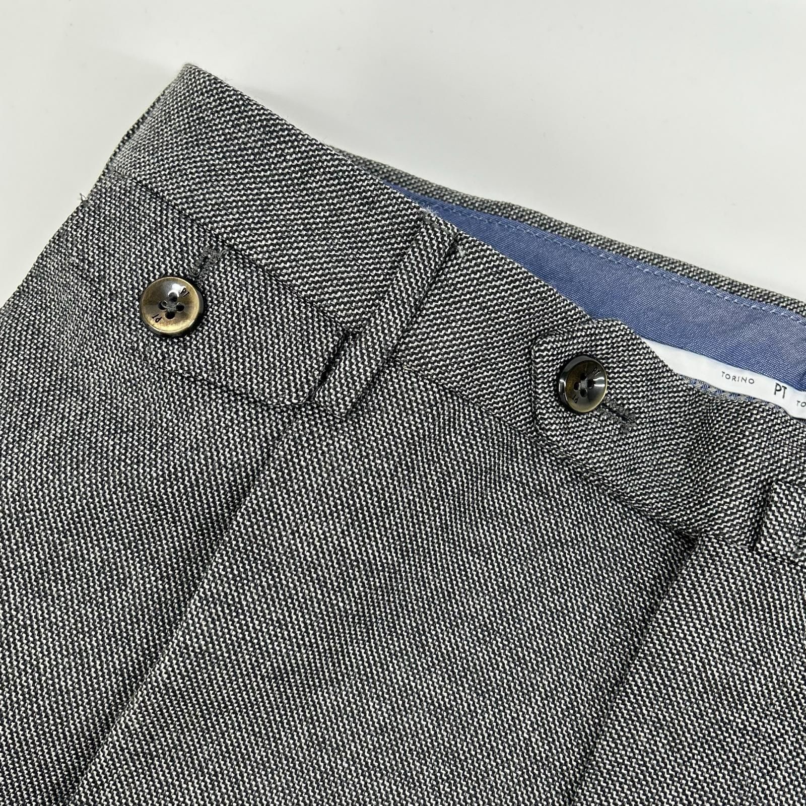 PT TORINO ピーティートリノ グレー GENTLEMAN FIT ダブル仕上げ