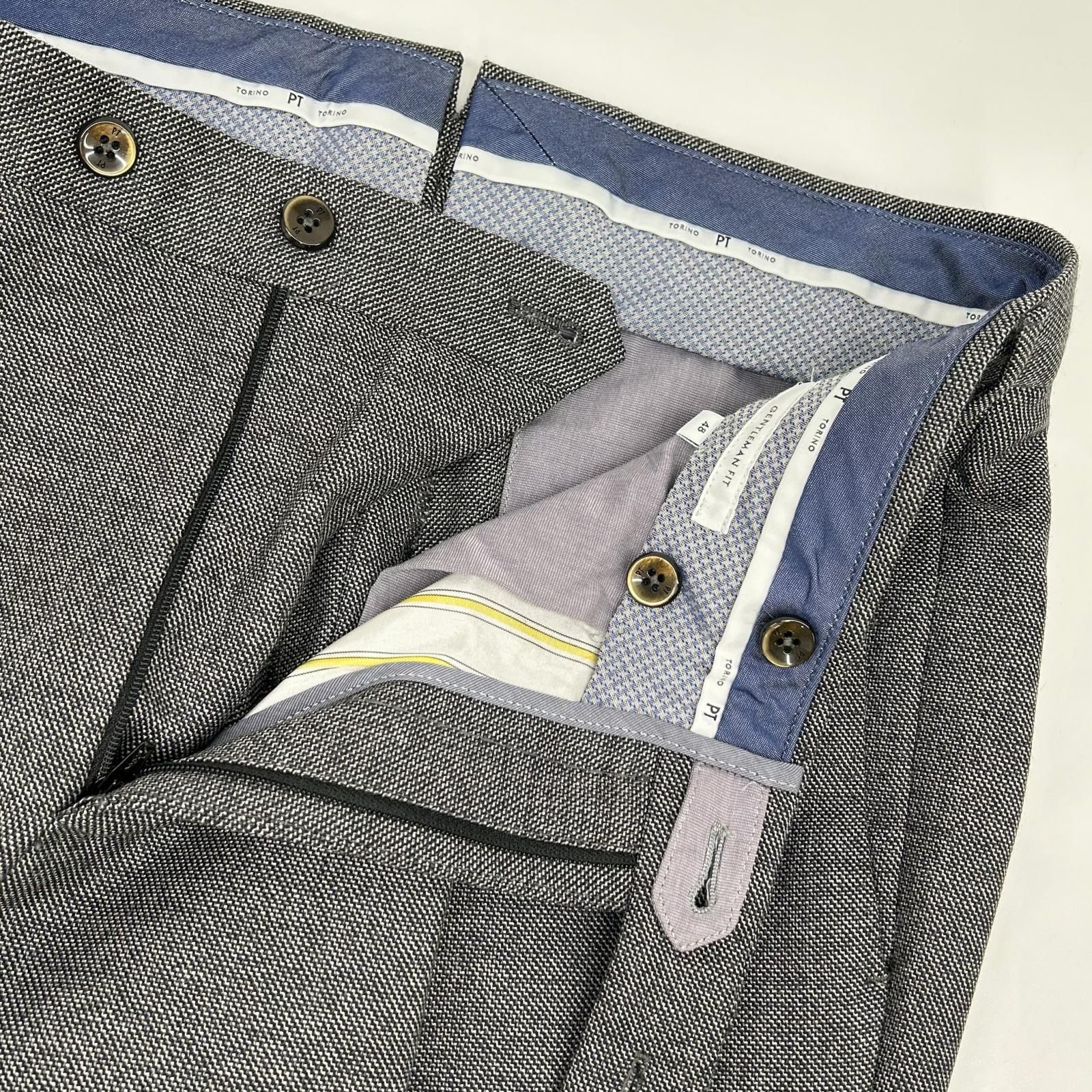 PT TORINO ピーティートリノ グレー GENTLEMAN FIT ダブル仕上げ