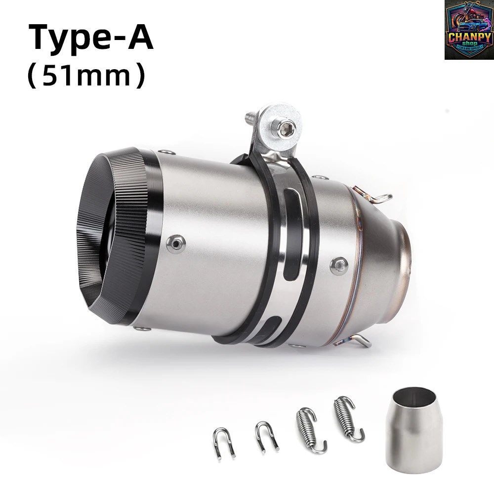51MM 60MM 排気インレット マフラーパイプ 排気パイプ テールパイプ 450SR MT07 MT09 CBR650 Z900 R3