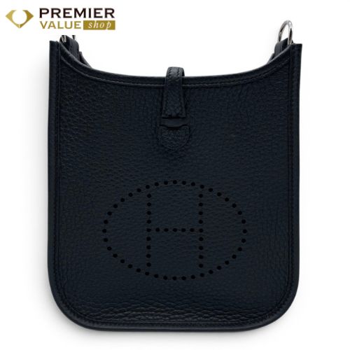 エルメス ミニエヴリン アマゾーヌ TPM ノワール トリヨンクレマンス シルバー金具 K刻印