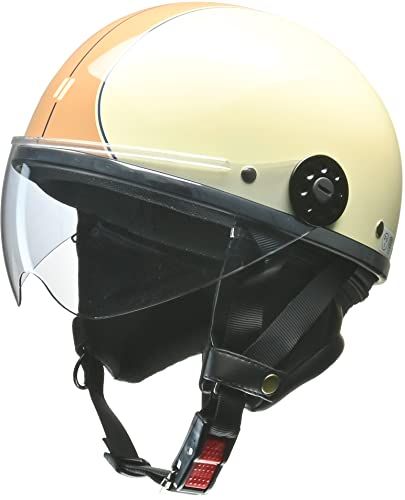 リード工業(LEAD) バイク用ハーフヘルメット O-ONE(オワン) アイボリー/ブラウン - フリー(57-60cm未満)Ju