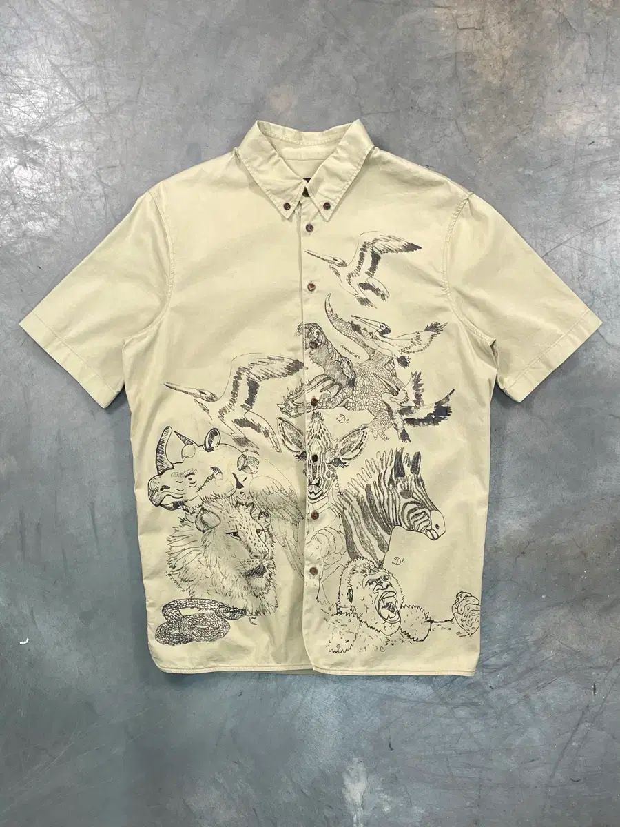 DSQUARED2 アニマル プリンティング 半袖 シャツ