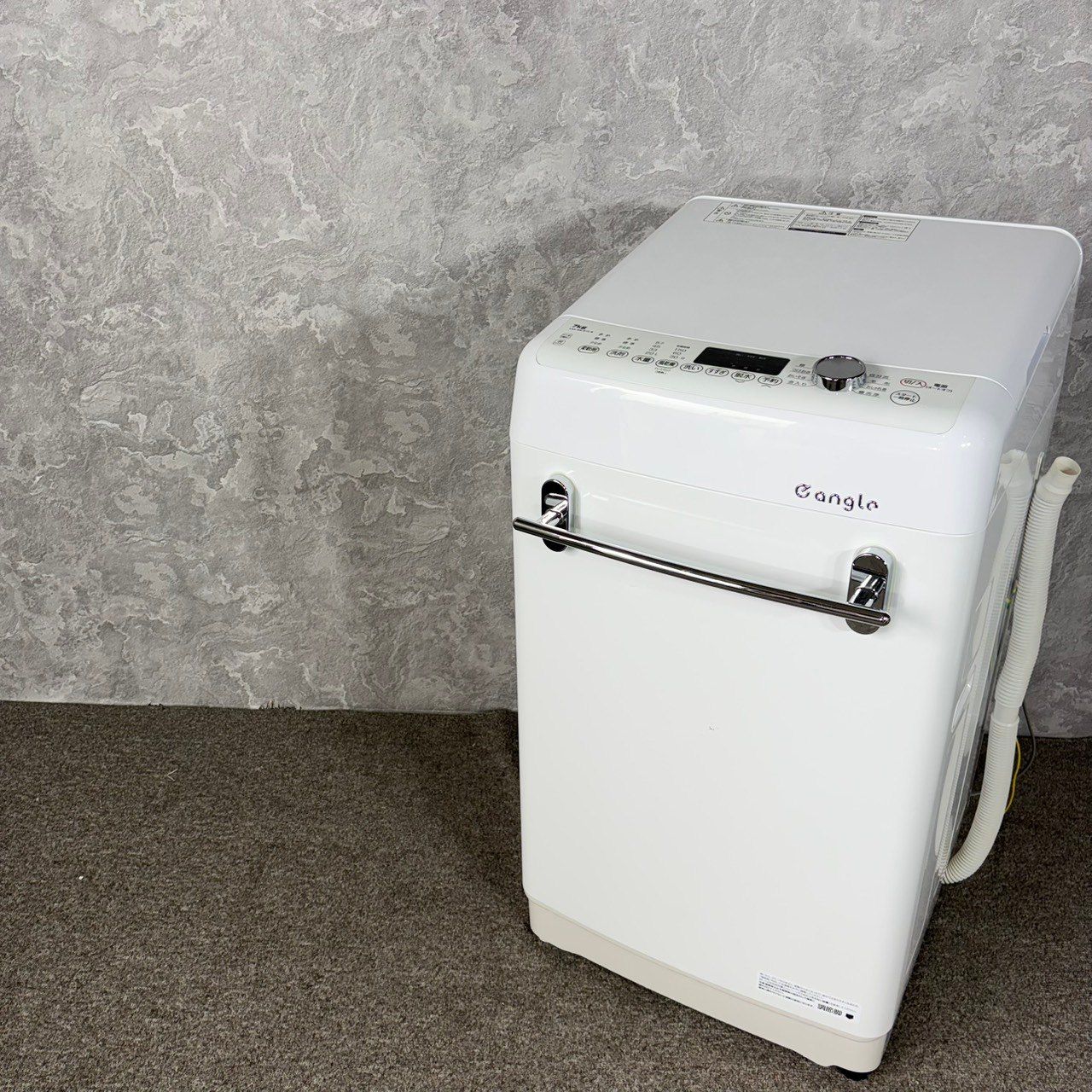 2021年製】 e angle 自動投入機能 洗濯機 ANG-WM-B70-W 7.0㎏ レトロ 