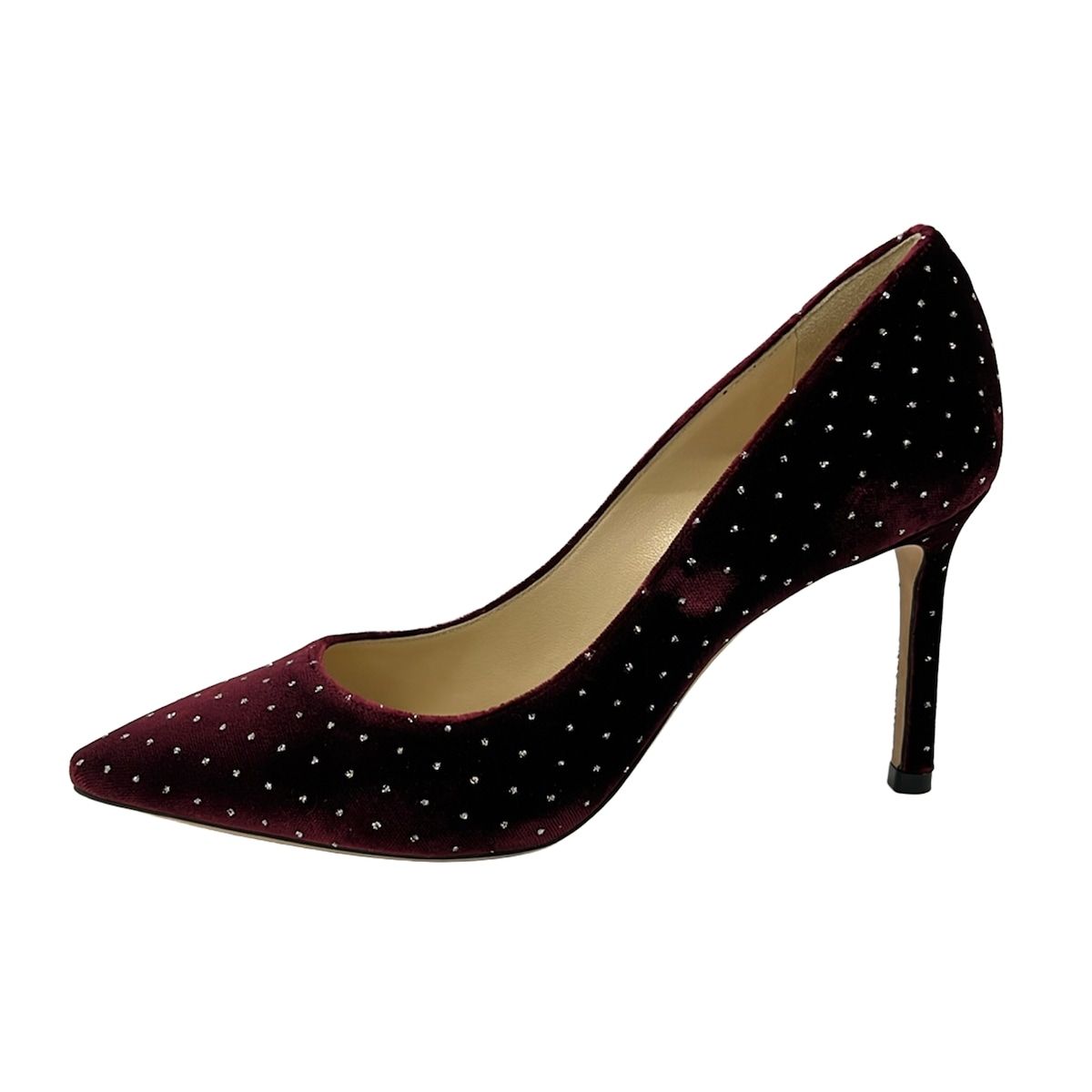 ジミーチュー　水玉　パンプス JIMMY CHOO(ジミーチュウ) パンプス 36 1/2 レディース - ボルドー