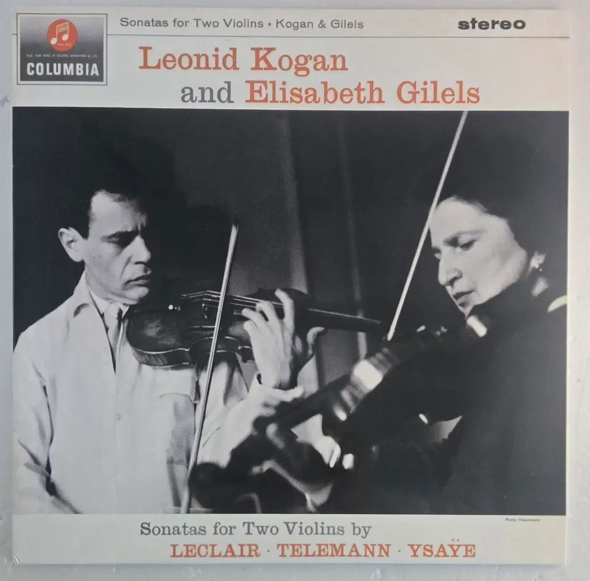 Leoneed コーガン ＆ エリザベート ギレルズ ー Two Violins LP 再発行