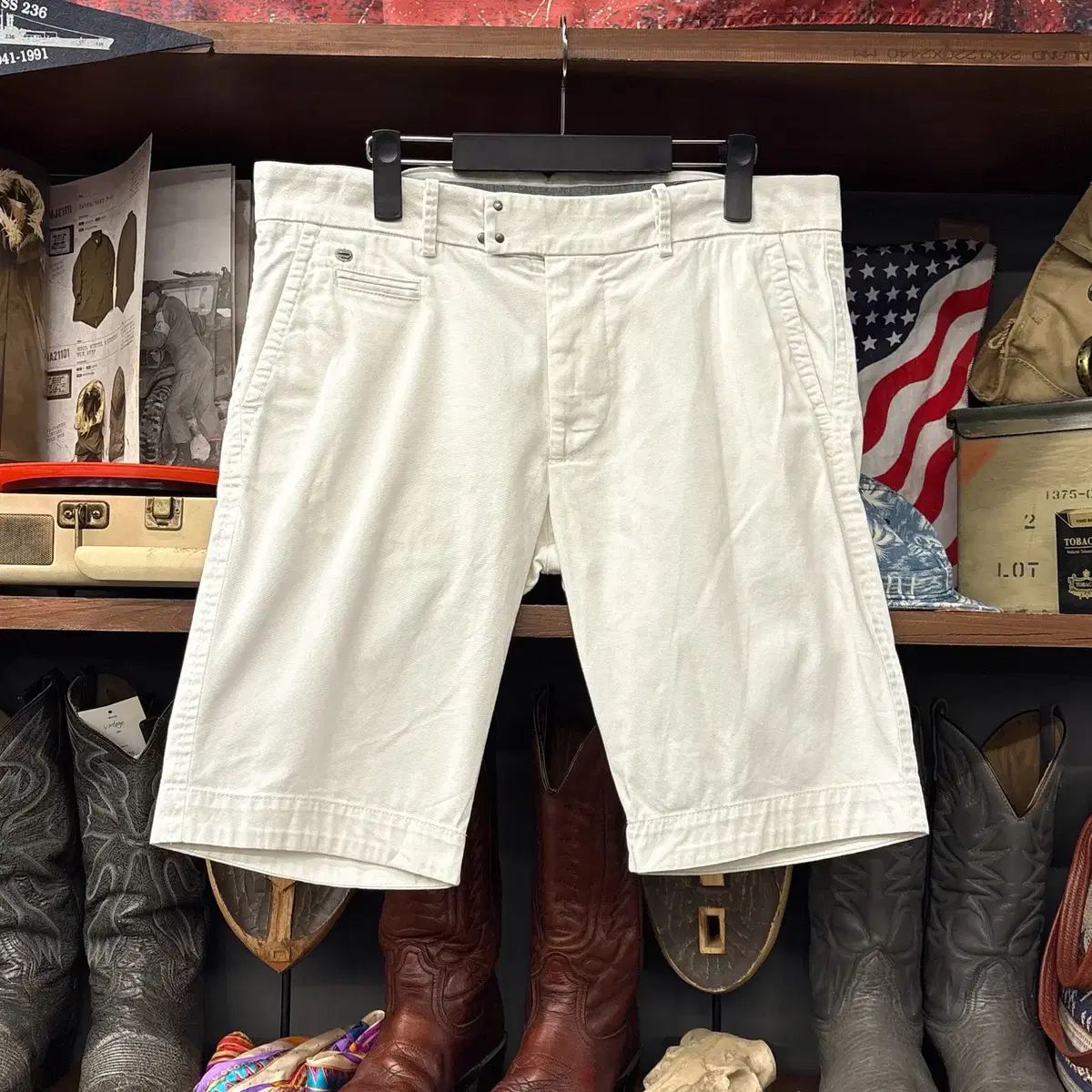 00s DIESEL Y2K Dリベット ベーシック チノコットン ショーツパンツ N1502