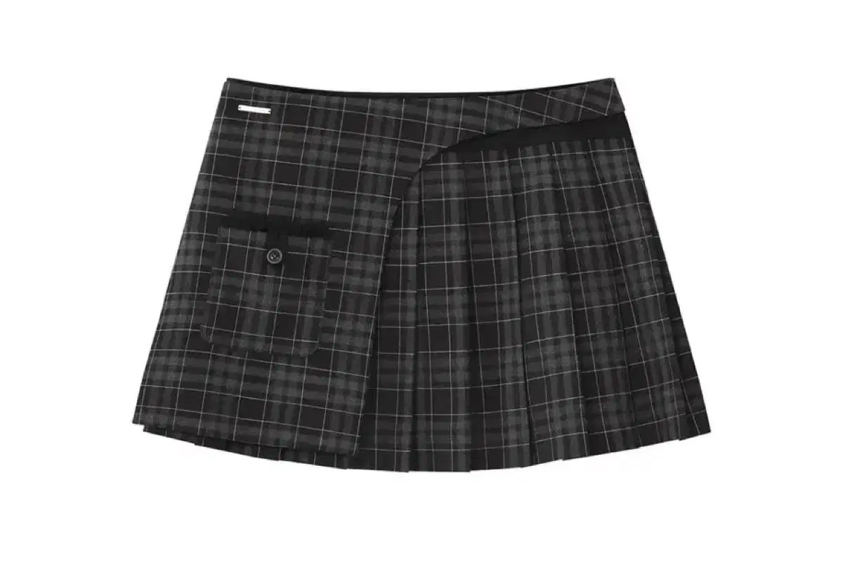 ミセキSEOUL チェック柄スカート (Pocket layered check skirt)