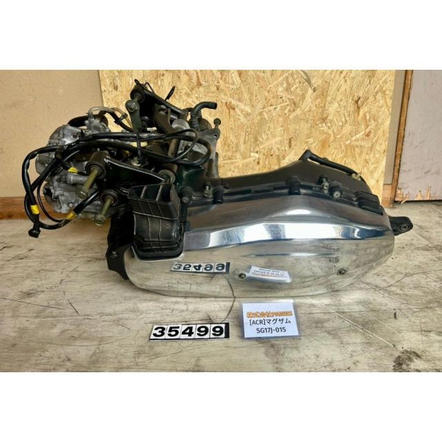 [ACR 35499]@ヤマハ YAMAHA マグザム SG17J-015 エンジン本体 G345E
