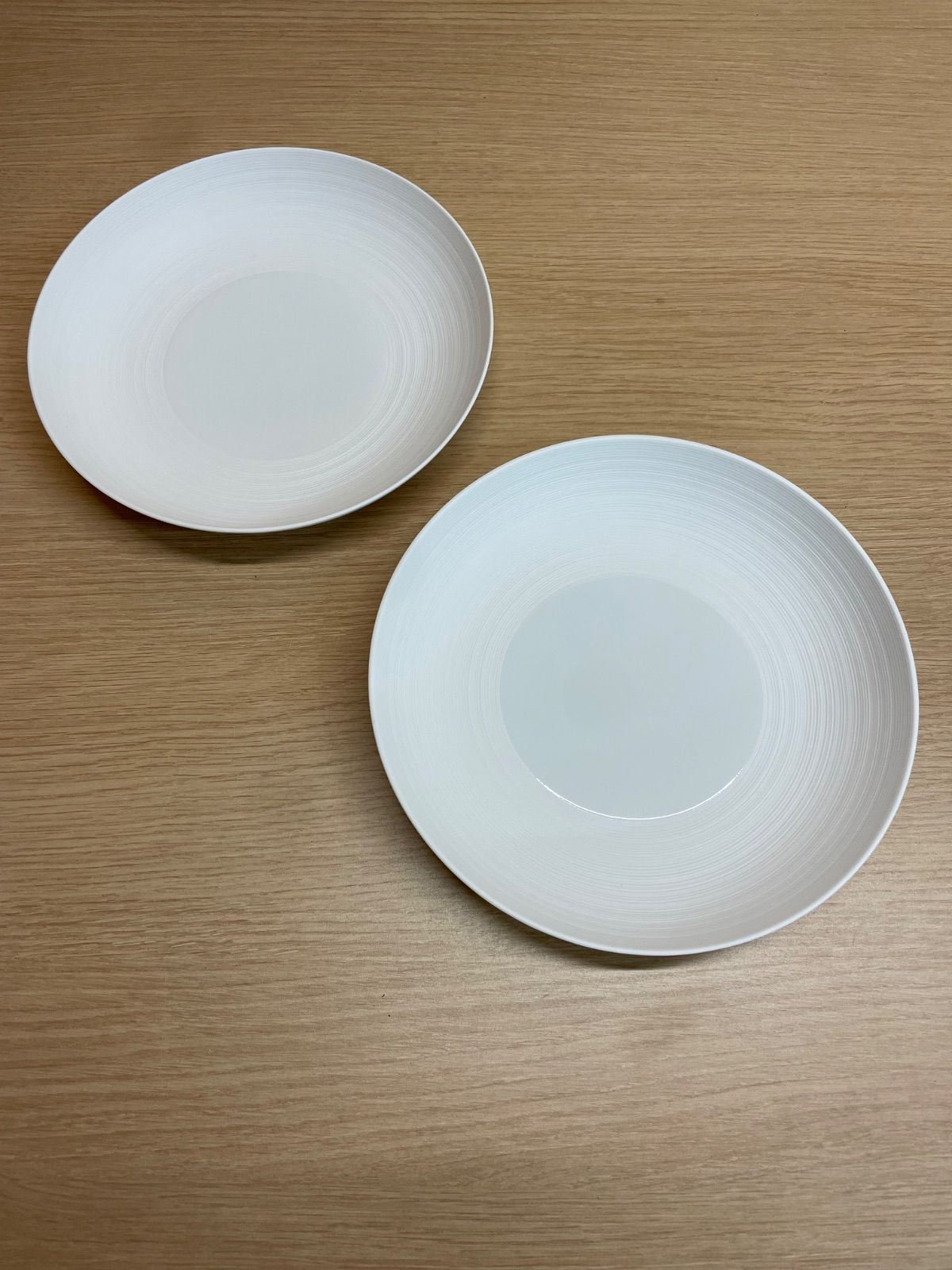 J.L Coquet　ジャン・ルイ・コケ　エミスフェール　パスタプレート 24cm 　ホワイトサテン　箱無し　2枚セット