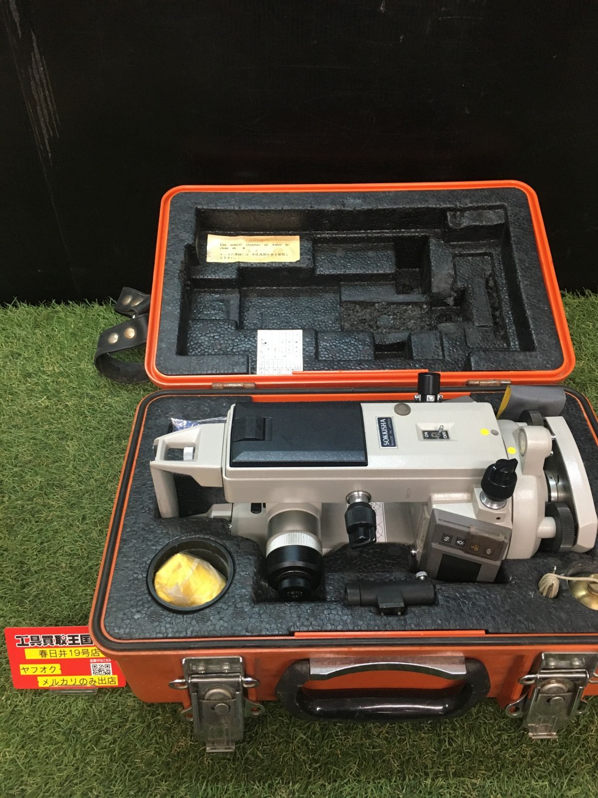 【中古品】【0906】SOKKISHA 電子デジタルセオドライト DT6　IT6UFTAR31EM