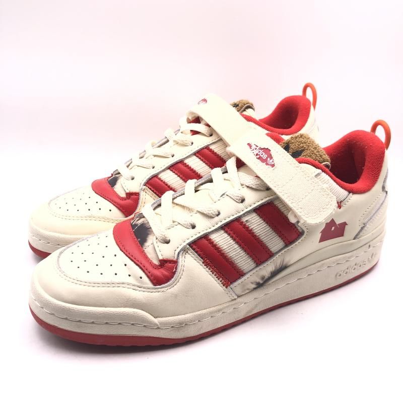 【中古】Home Alone×adidas originas Forum Low Cream White Off White 27.5cm GZ4378 ホームアローン × アディダス フォーラム ロー 