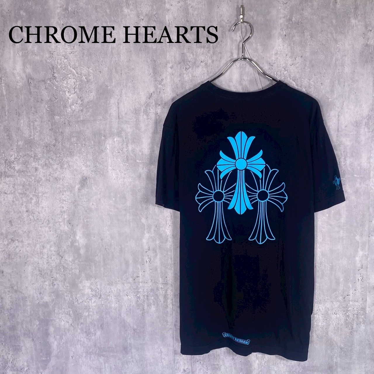 『CHROME HEARTS』クロムハーツ (L) ダガープリントTシャツ メンズ