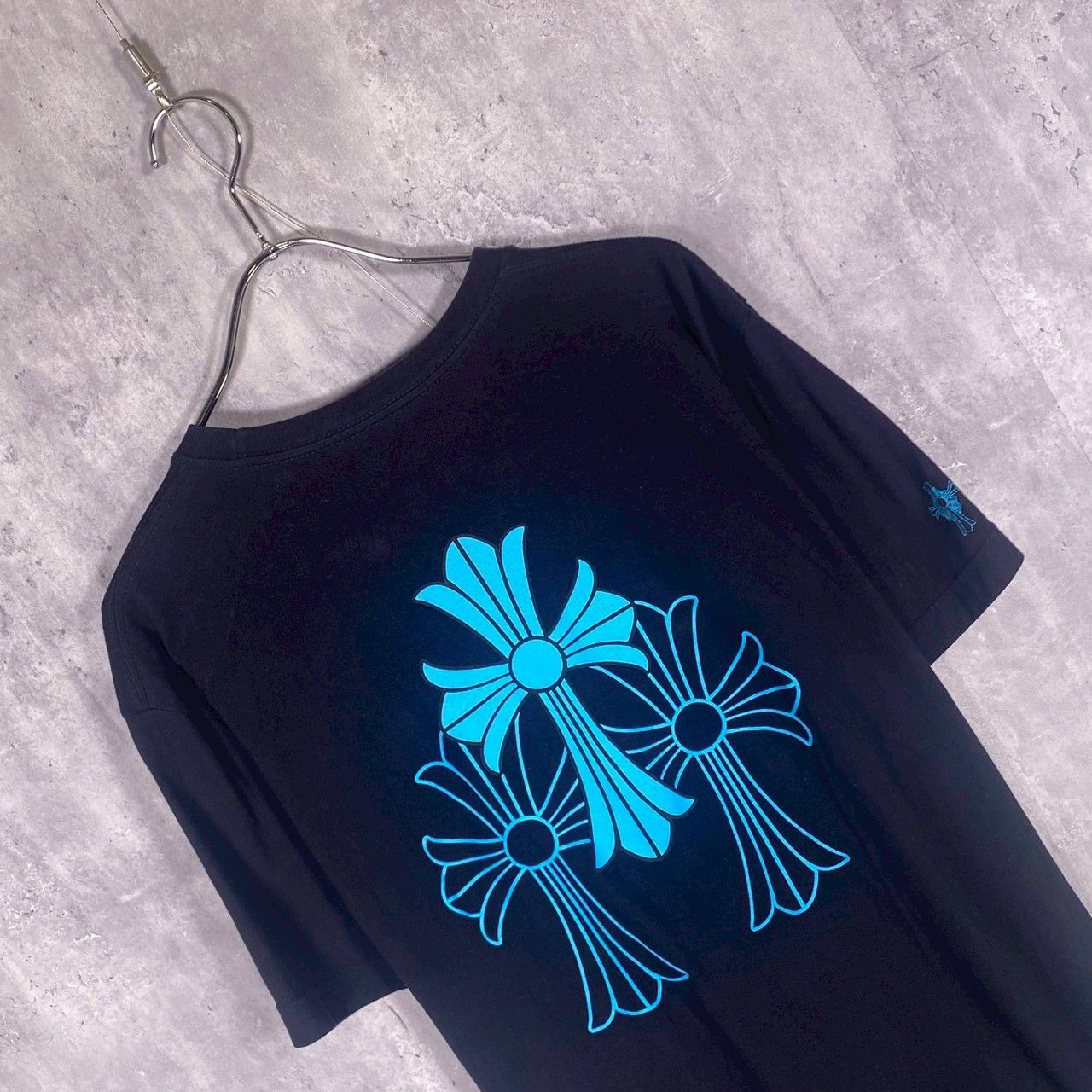 『CHROME HEARTS』クロムハーツ (L) ダガープリントTシャツ メンズ