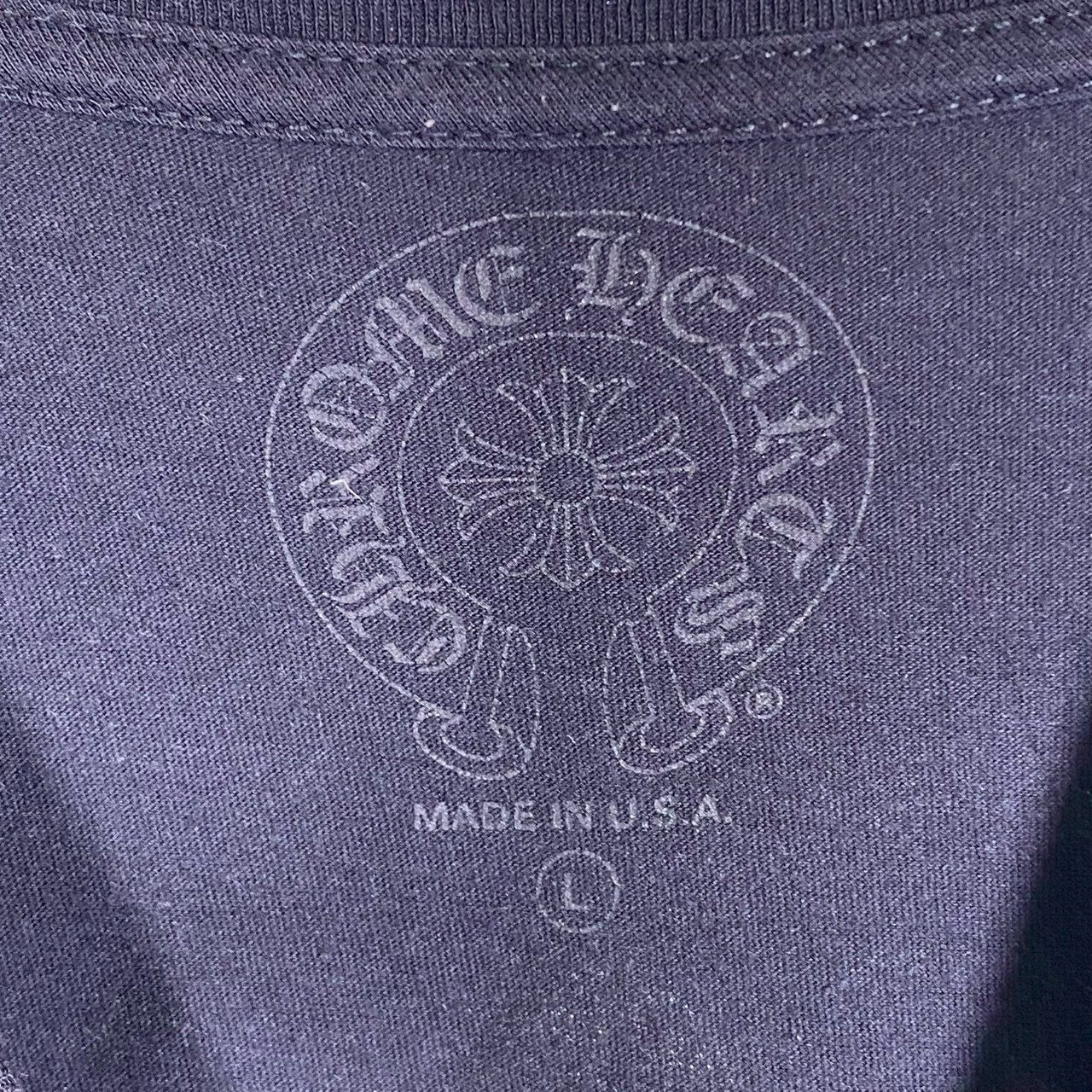 『CHROME HEARTS』クロムハーツ (L) ダガープリントTシャツ メンズ
