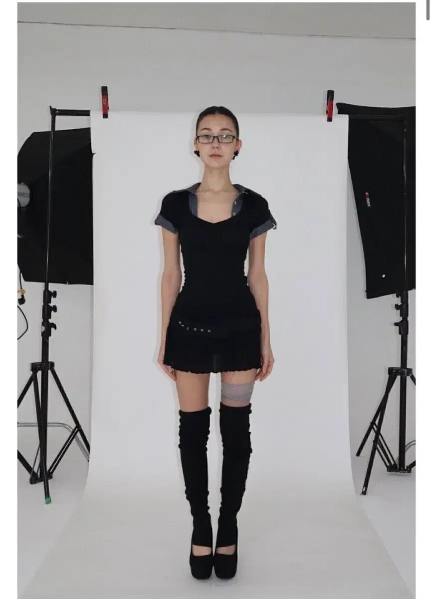 ビ앤フROM ONE PIECE STUDY WASIT BELT DRESS
