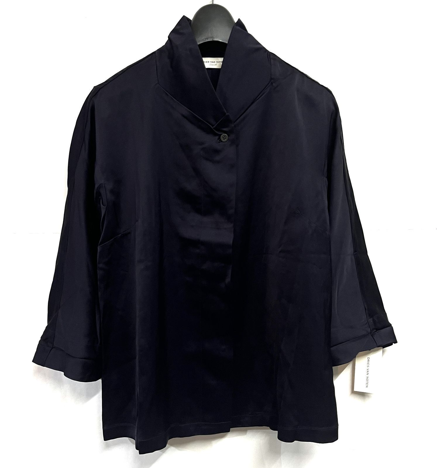 00s ヴィンテージ アーカイブ デッドストック DRIES VAN NOTEN｜ドリスヴァンノッテン レーヨン ロングスリーブ ブラウス KWY シャツ