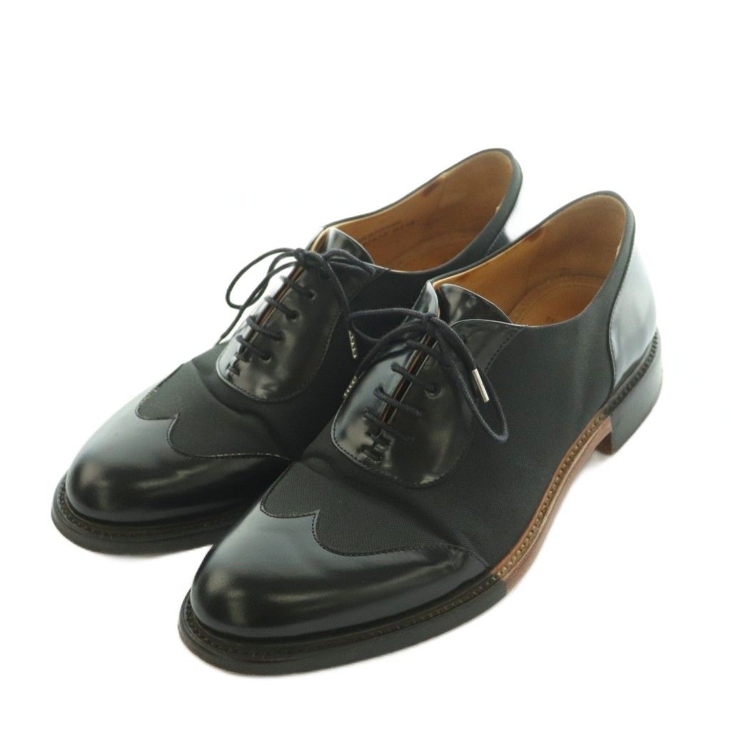 ザ オフィス オブ アンジェラ スコット THE OFFICE OF ANGELA SCOTT MISTER SCOTT ウイングチップレースアップドレスシューズ 41 25.5cm 黒 ブラック /MI ■OS