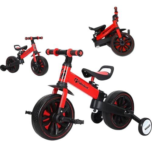 三輪車 2-6歳子供用 5in1キッズバイク 折りたたみ ハンドル・シート高さ調整可能 へんしんバイク 子供自転車 ベビーバイク 持ち運び便利★ 7,035円