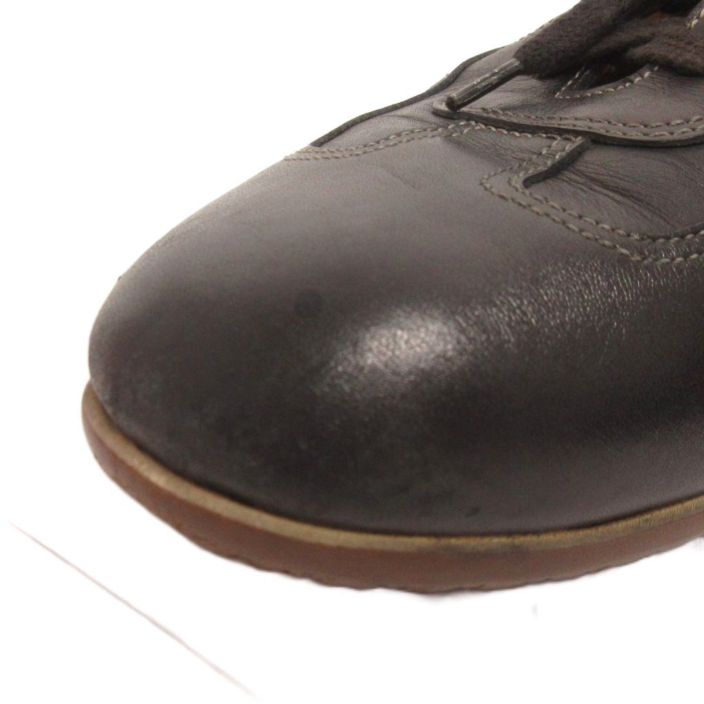 サントーニ SANTONI スニーカー ローカット レザー 黒 ブラック 8 26.0