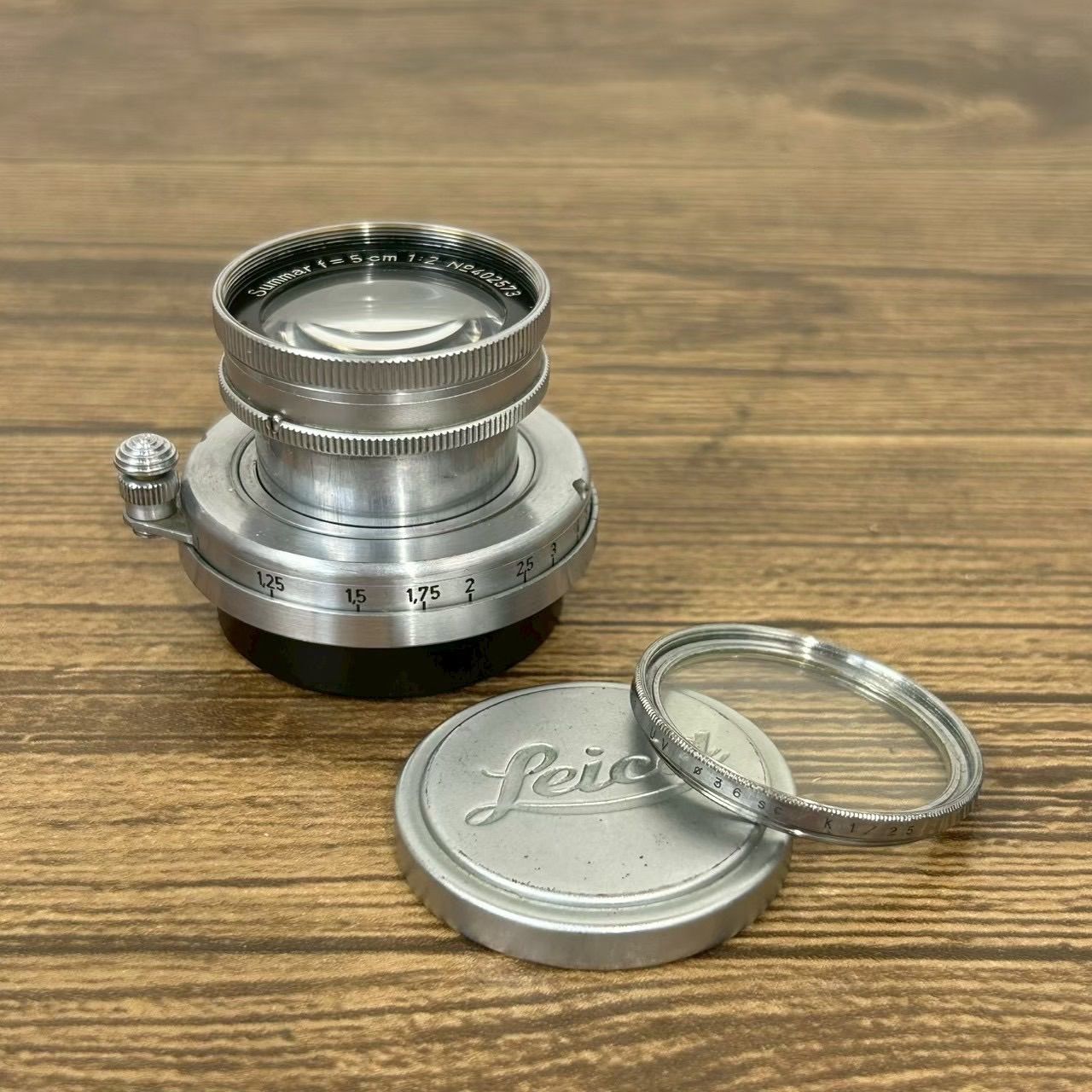 Leica　Ernst Leica Wetzlar　ライカ　Summar　f＝5cm 1：2 　カメラレンズ　カメラ用品