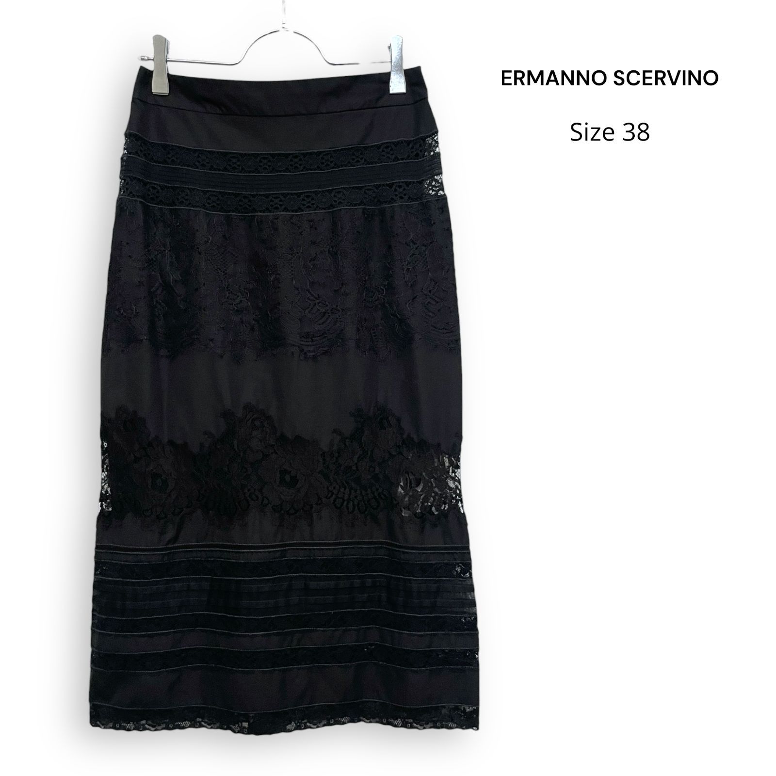 ERMANNO SCERVINO エルマンノ シェルヴィーノ レース 刺繍 スカート