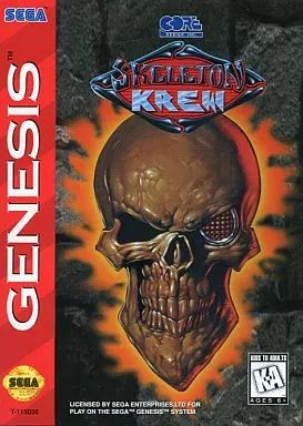【中古】ジェネシスソフト（海外版メガドライブ） GENESIS版 SKELETON KREW