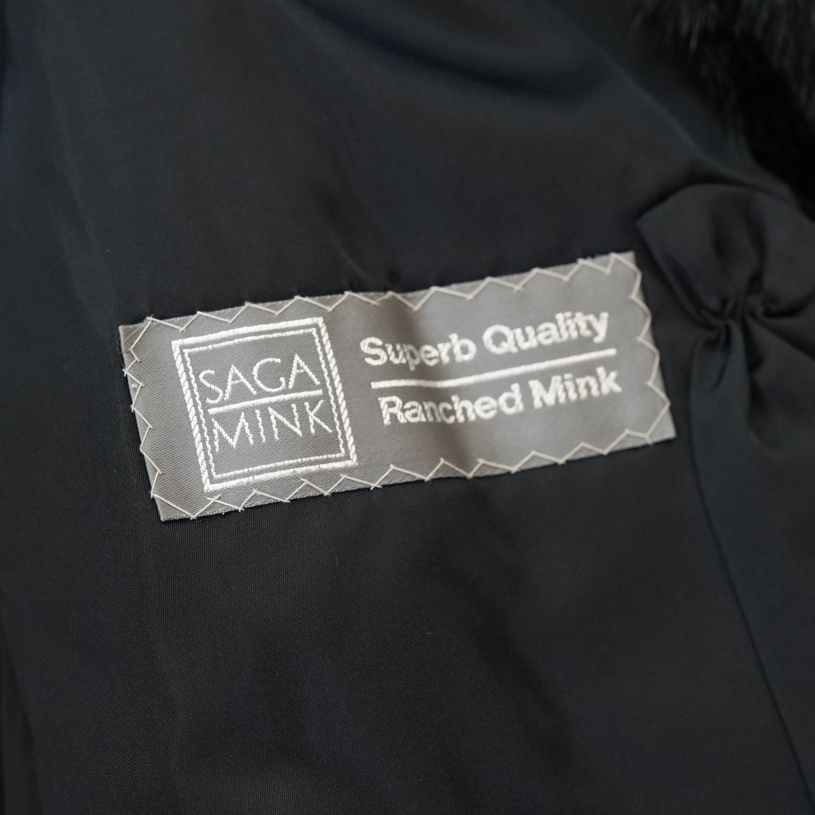 サガミンク リアルファー コート 本毛皮 Black Mink Coat - SAGA MINK