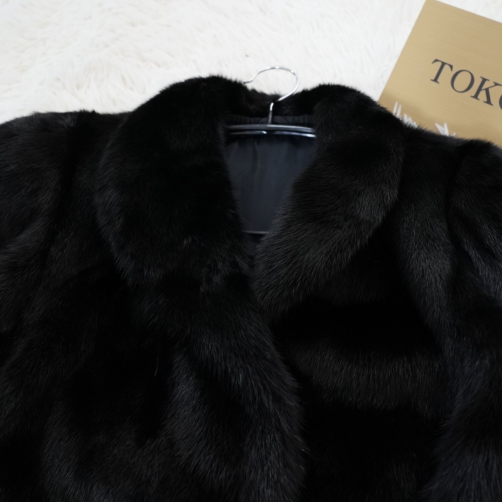 サガミンク リアルファー コート 本毛皮 Black Mink Coat - SAGA MINK 