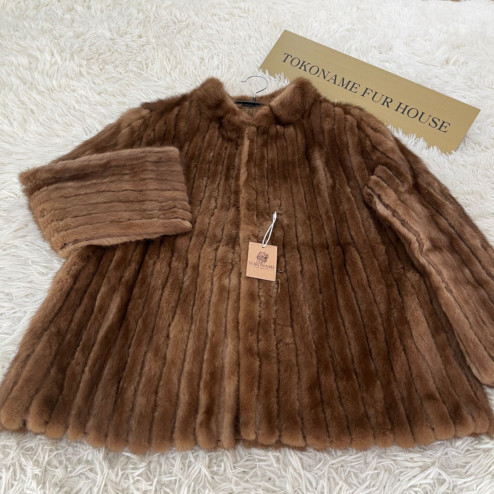 プ*ン様 名030 毛皮 コート デミバフ ミンク デミバフミンク リアルファーコート 本毛皮 水貂 Demi Buff Mink
