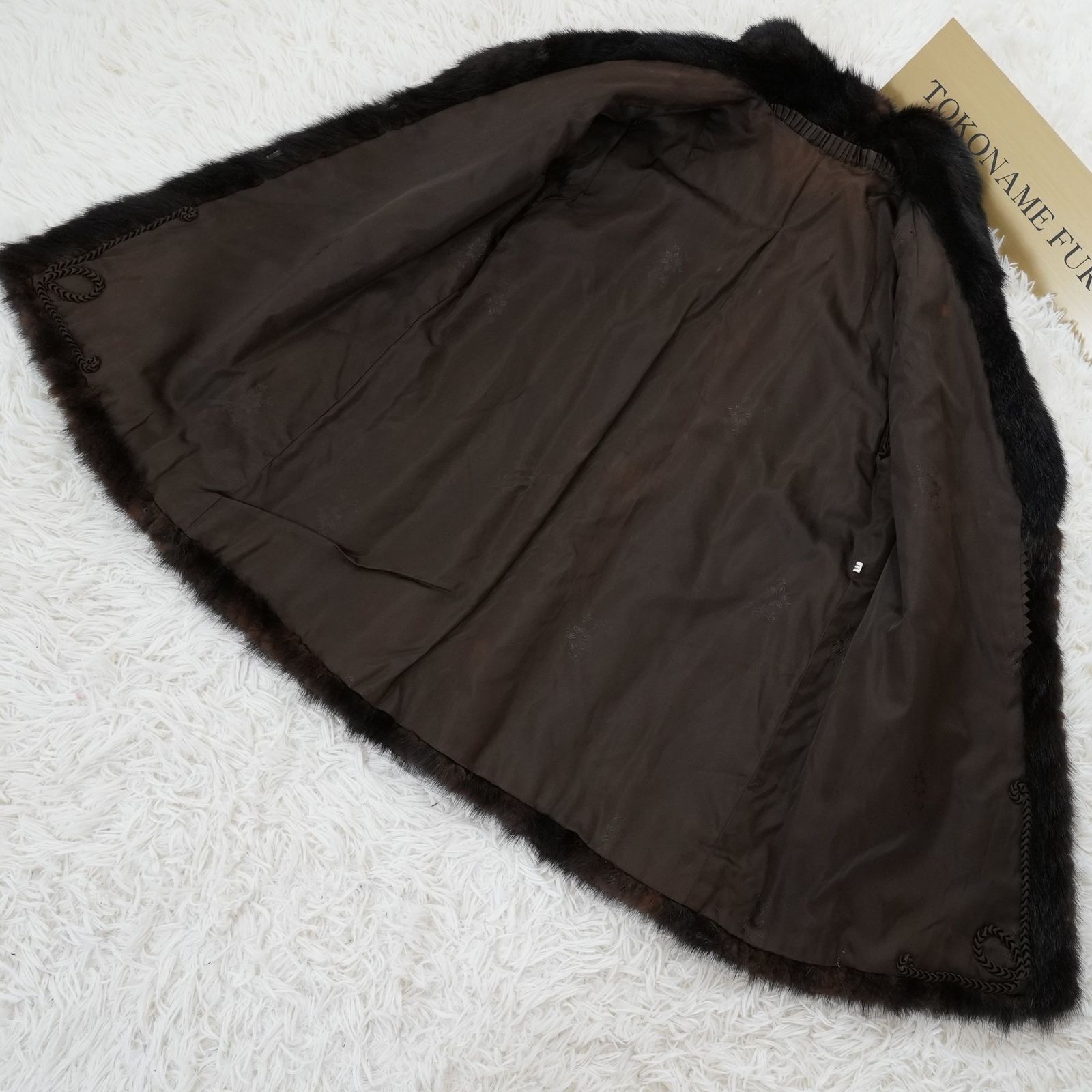 ダークミンク リアルファー ベスト 本毛皮 水貂 Dark Mink Vest