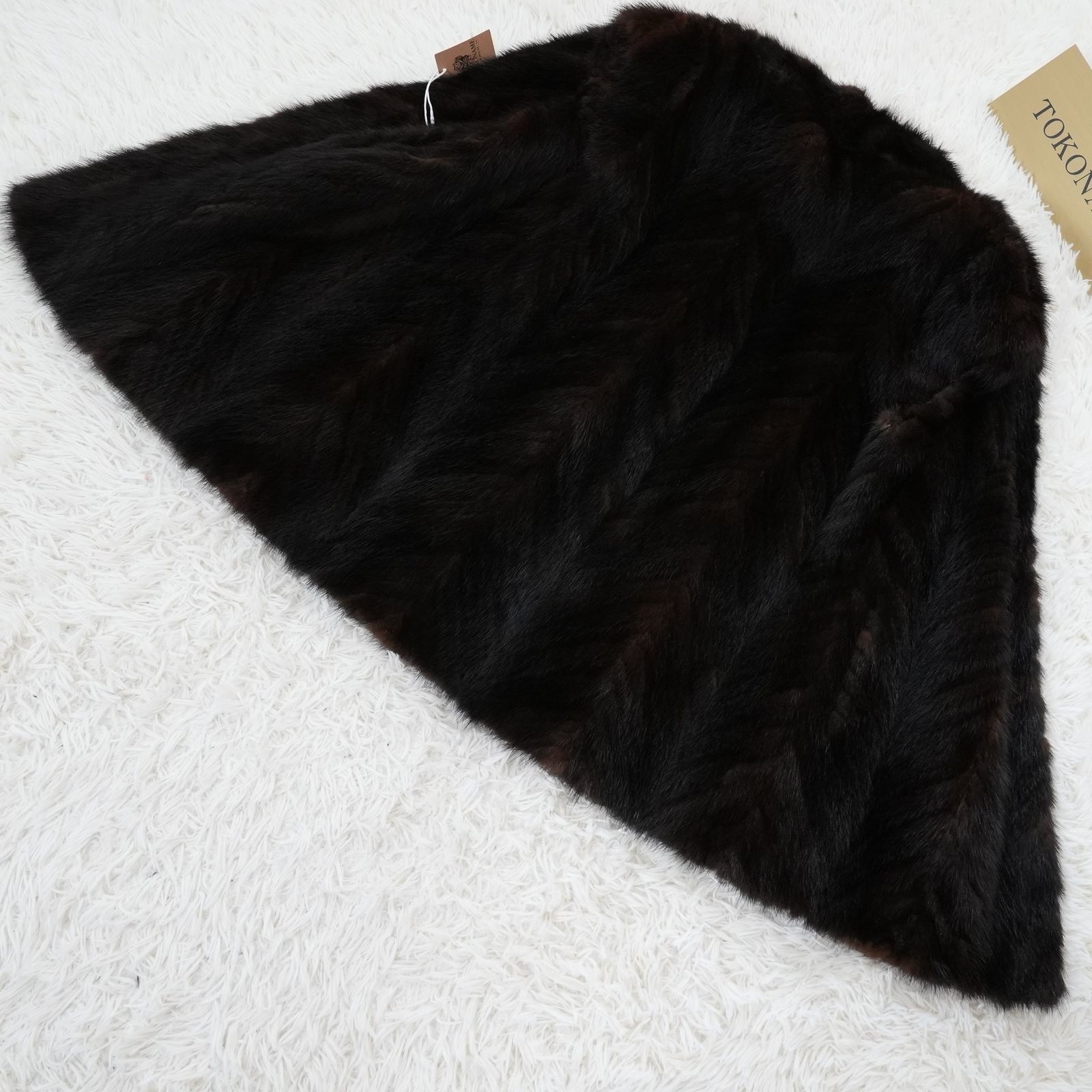 ダークミンク リアルファー ベスト 本毛皮 水貂 Dark Mink Vest