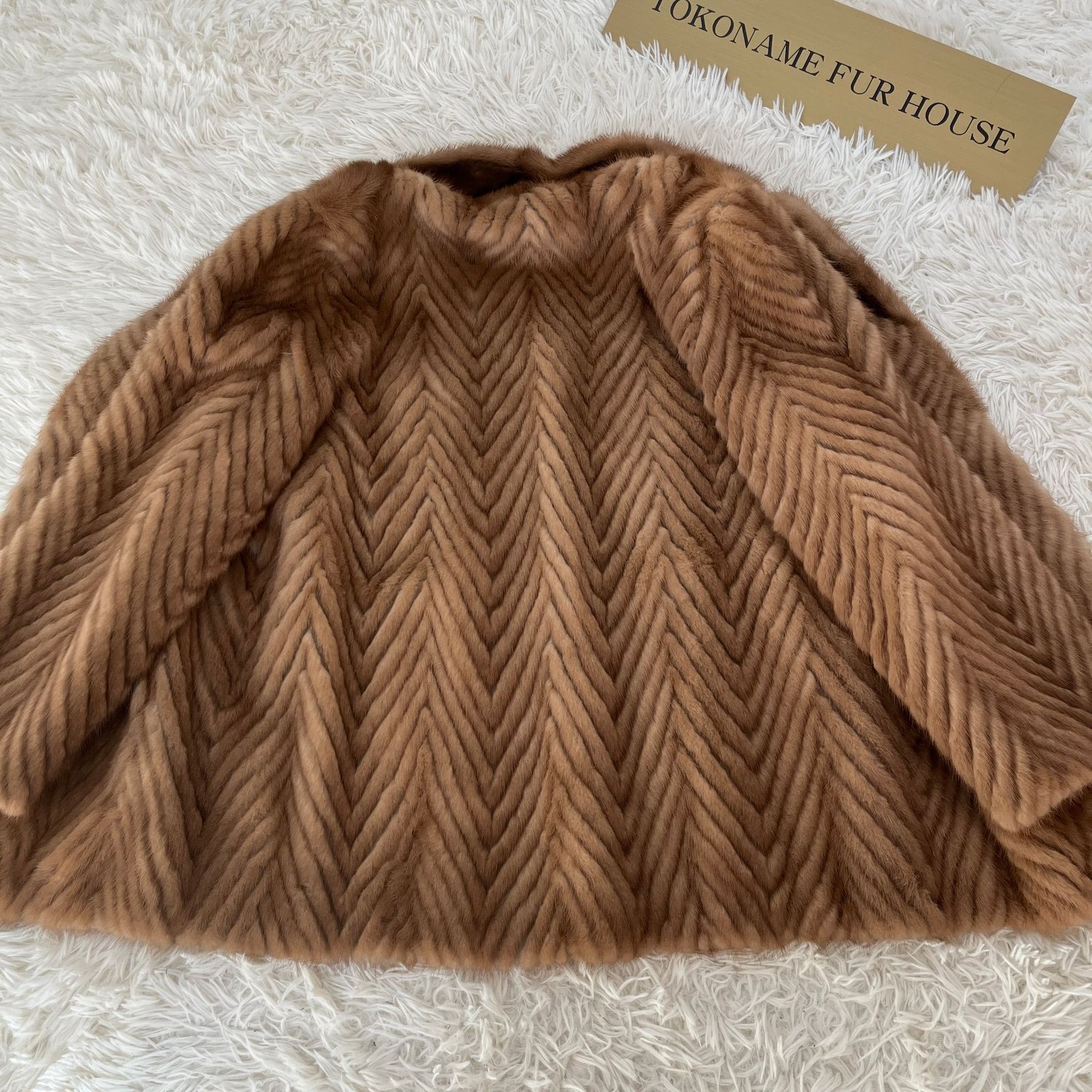 デミバフミンク リアルファー コート 本毛皮 水貂 Demi Buff Mink