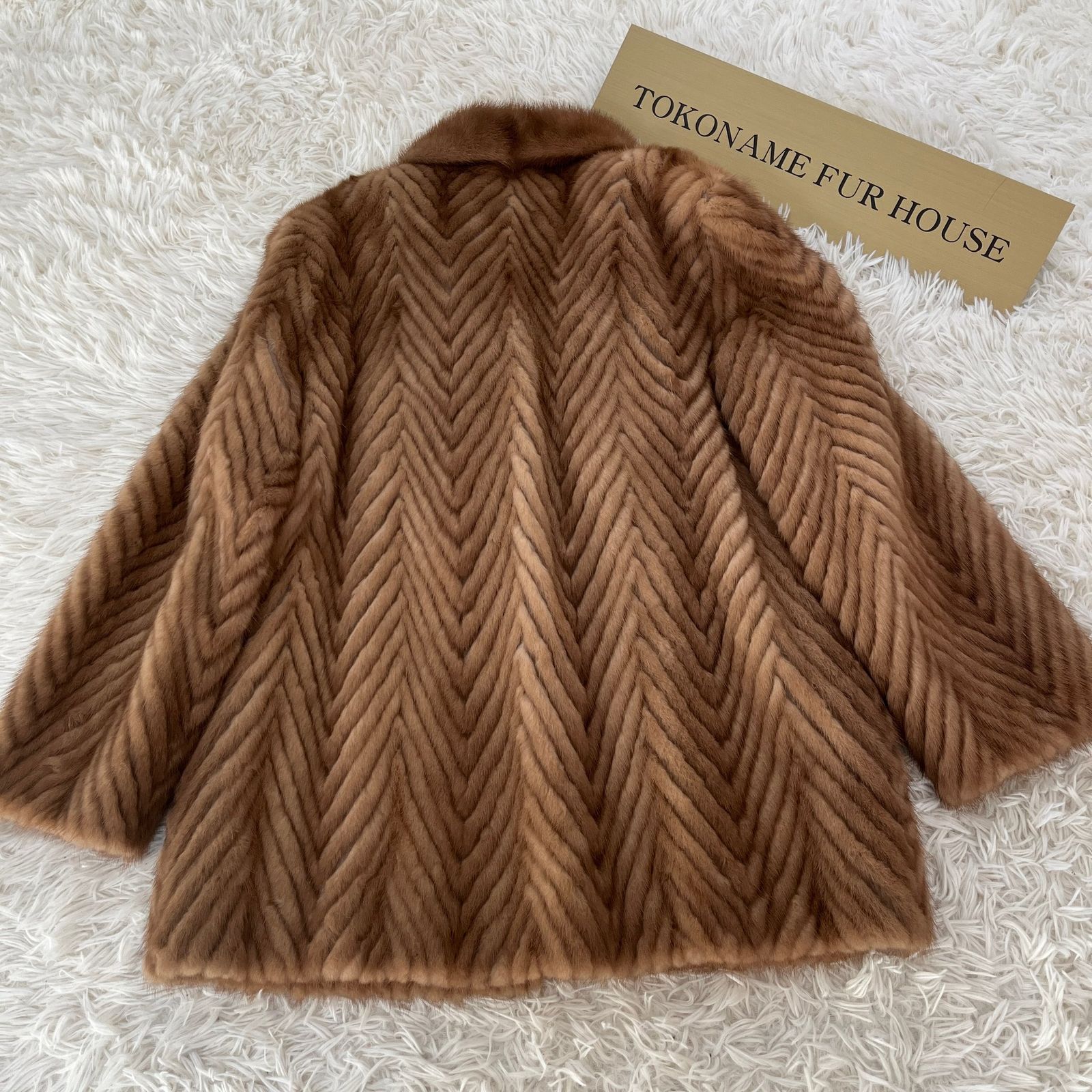 デミバフミンク リアルファー コート 本毛皮 水貂 Demi Buff Mink