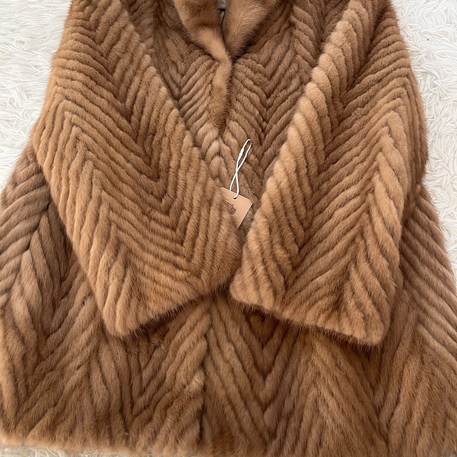 デミバフミンク リアルファー コート 本毛皮 水貂 Demi Buff Mink
