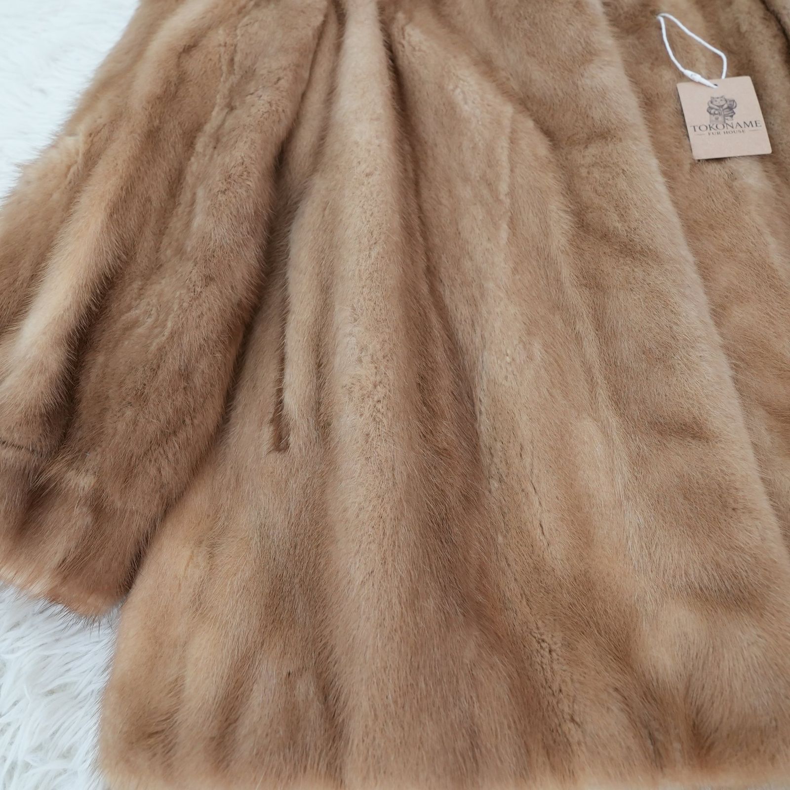 デミバフミンク リアルファー ジャケット 本毛皮 貂皮 Demi Buff Mink