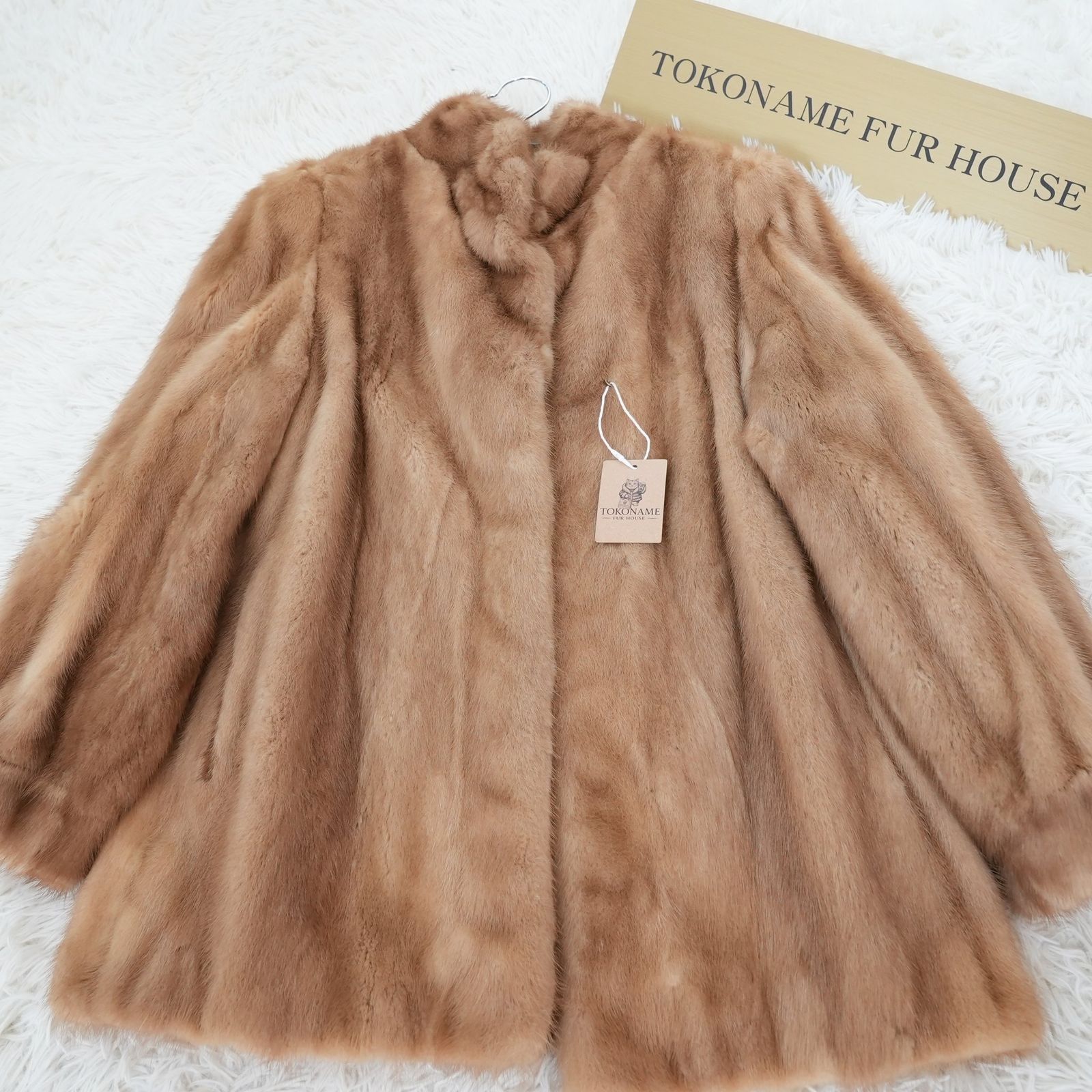 【良品】Josephine MINK FUR/デミバフミンク/ファーコート デミバフミンク リアルファー ジャケット 本毛皮 貂皮 Demi Buff Mink